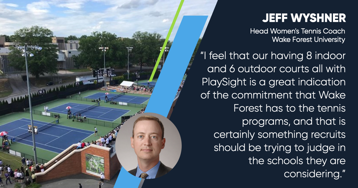 Wake Forest Tennis adds more PlaySight courts to its facility 4 Templates FB.011 https://playsight.com