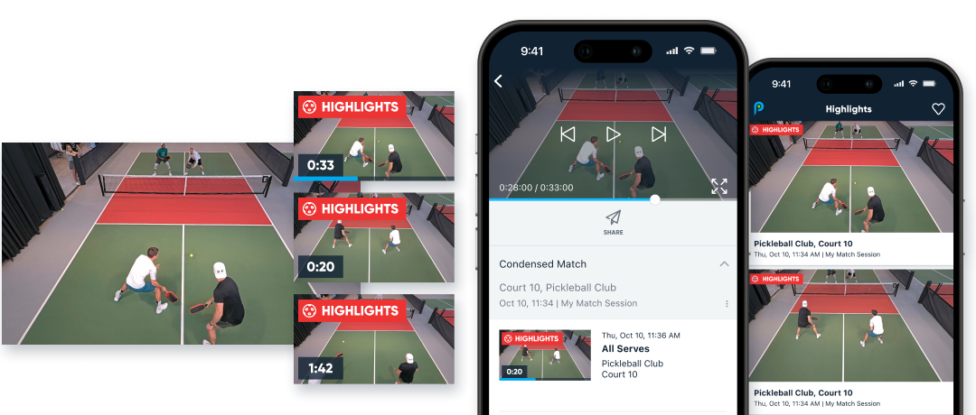 AI Highlights Pickleball Athlete development tools and sports video analysis platform