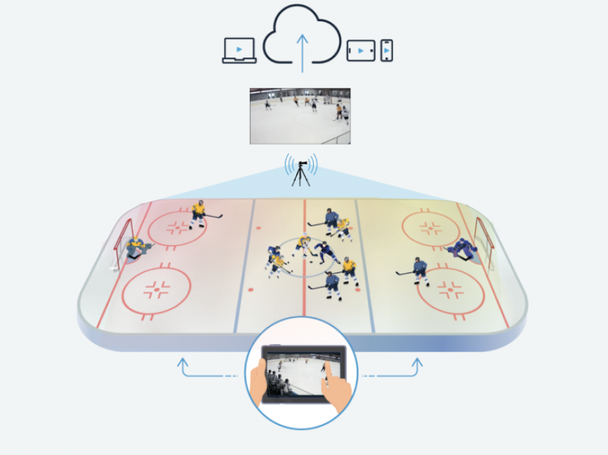 Go plus court graphic hockey
