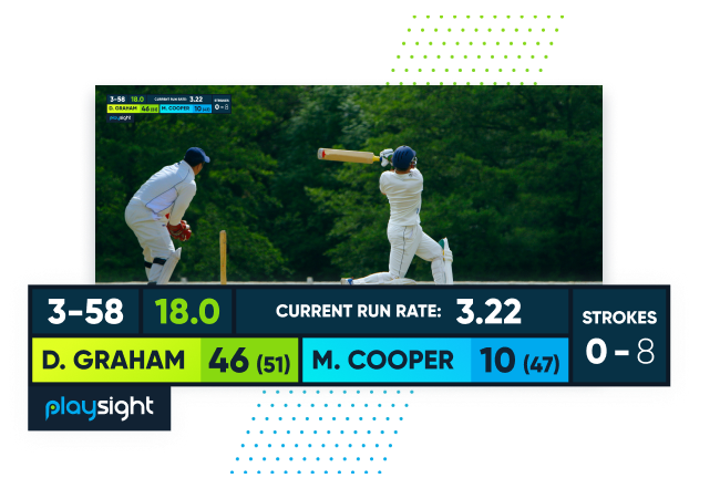 Scorebaord cricket https://playsight.com
